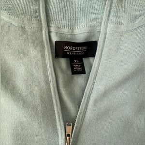 Nordstrom Men’s Shop Merino Wool Coolmax Sweater Ice Blue XL — washable wool